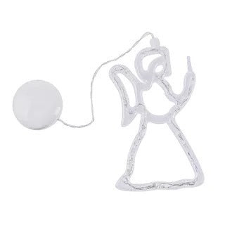 Christmas LED Suction Cup Chandelier - Santa Claus, Elk, Snowman Holiday Window Decor Lights