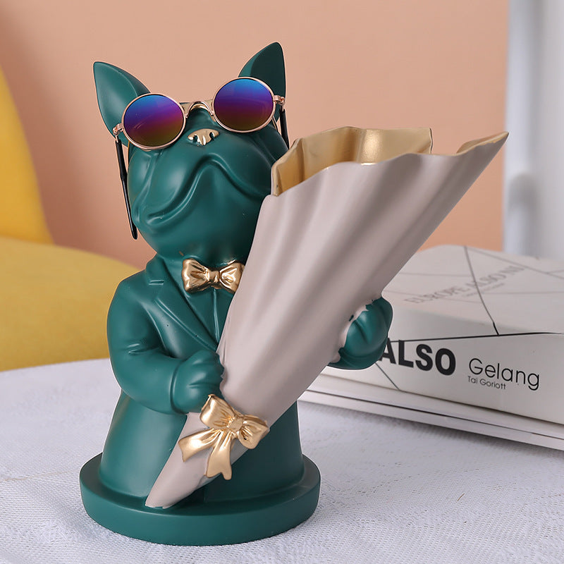 Figurine Sculpture Flower Vase | Elegant Home Decor