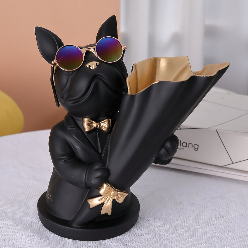 Figurine Sculpture Flower Vase | Elegant Home Decor