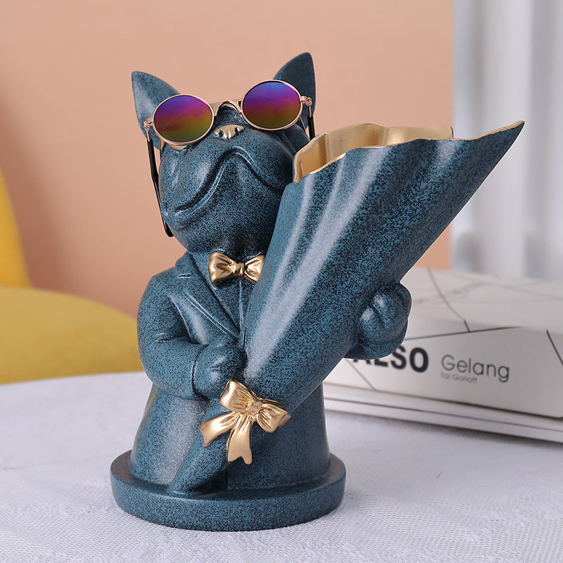 Figurine Sculpture Flower Vase | Elegant Home Decor
