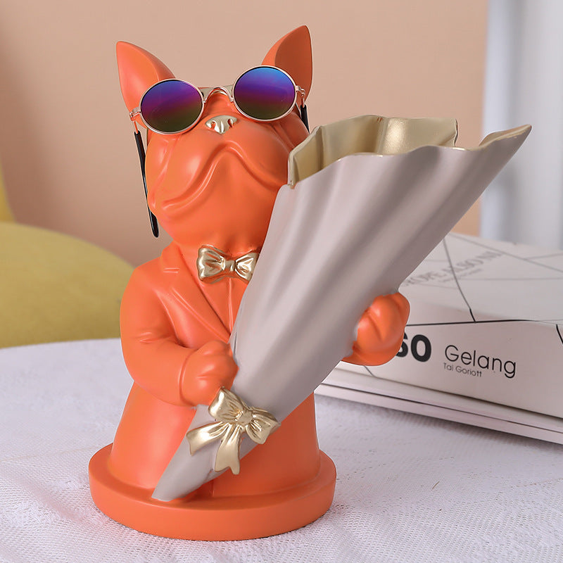 Figurine Sculpture Flower Vase | Elegant Home Decor