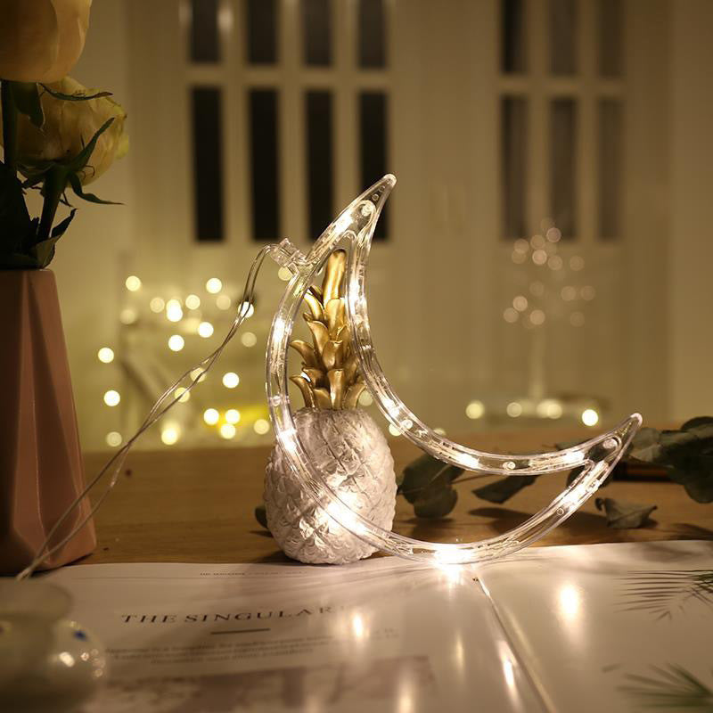 Christmas LED Suction Cup Chandelier - Santa Claus, Elk, Snowman Holiday Window Decor Lights