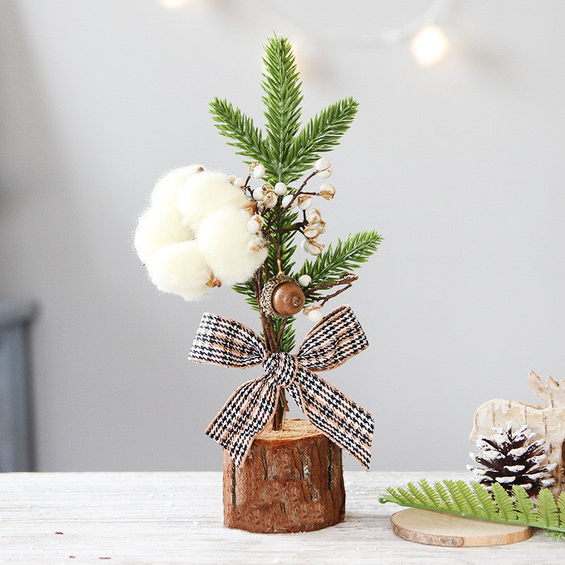 Small Christmas Wrought Iron Tree Ornaments - Holiday Decor