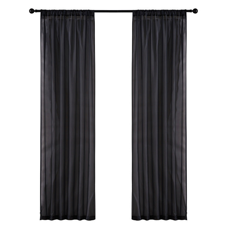 Modern Pure Color Cotton and Linen Window Screen