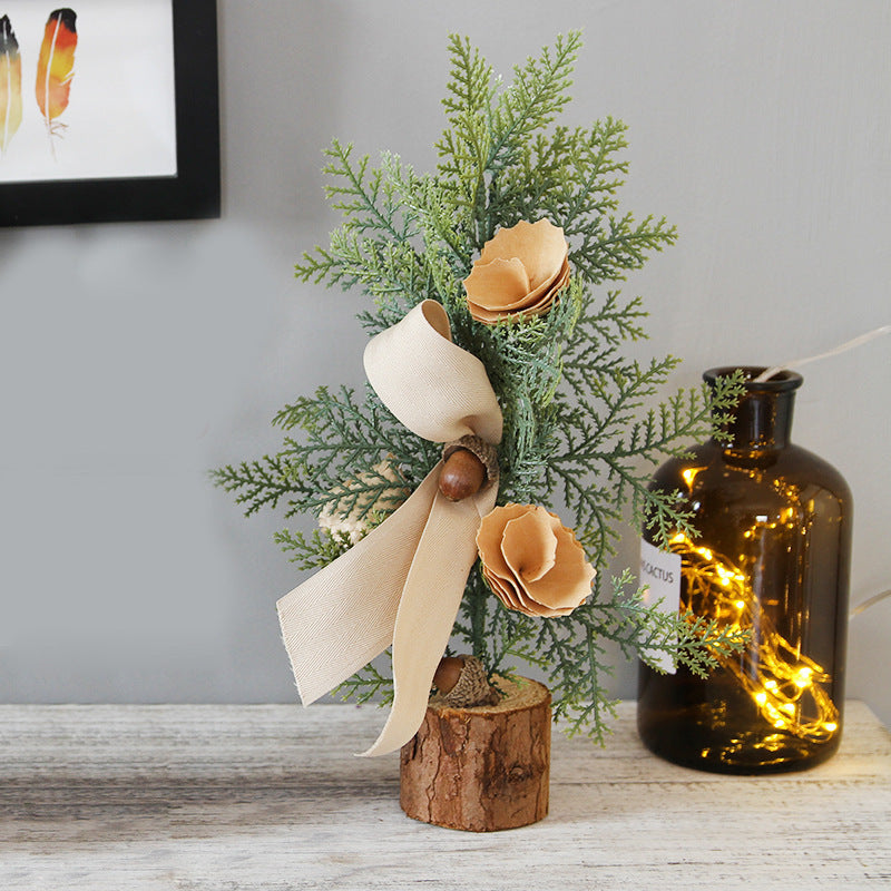 Small Christmas Wrought Iron Tree Ornaments - Holiday Decor