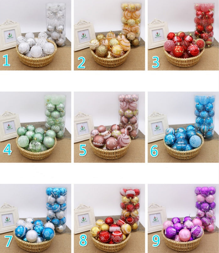 6cm Christmas Balls - Bright Colorful Ornaments for Tree Decoration
