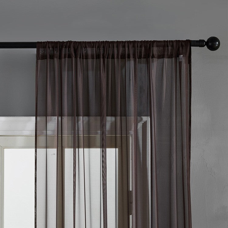 Modern Pure Color Cotton and Linen Window Screen