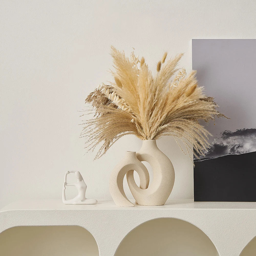 Nordic Ceramic Vase - Decorative Home Accessory