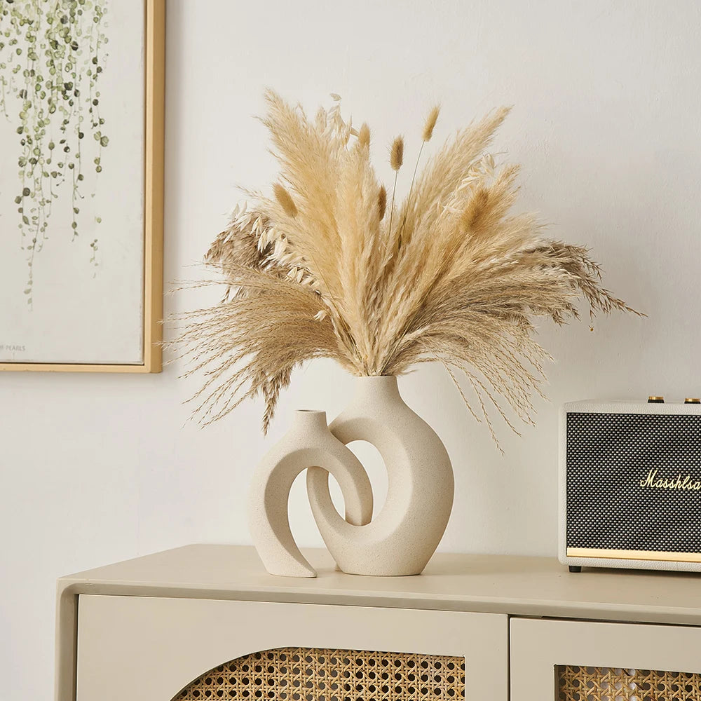 Nordic Ceramic Vase - Decorative Home Accessory