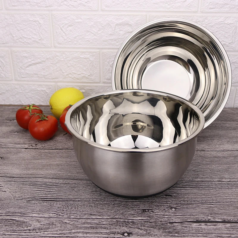 Stainless Steel Mixing Bowl Set (7-Piece) - Fruit, Salad, and Storage Bowls