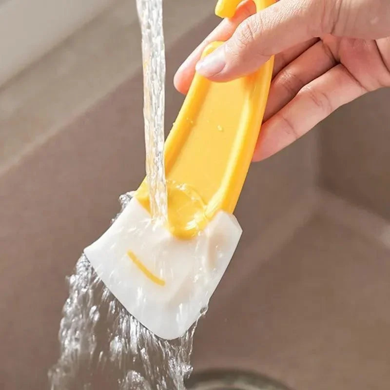 Silicone Pan Scraper & Cleaning Spatula - Non-Stick Kitchen Tool