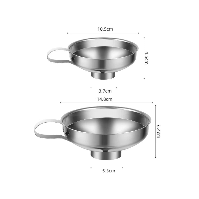 Stainless Steel Wide Mouth Canning Funnel - 2 Sizes