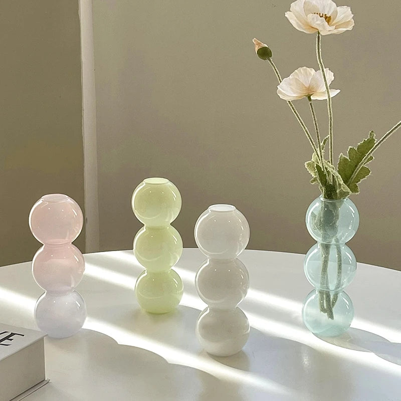 Luxury Mushroom Glass Vase for Plants
