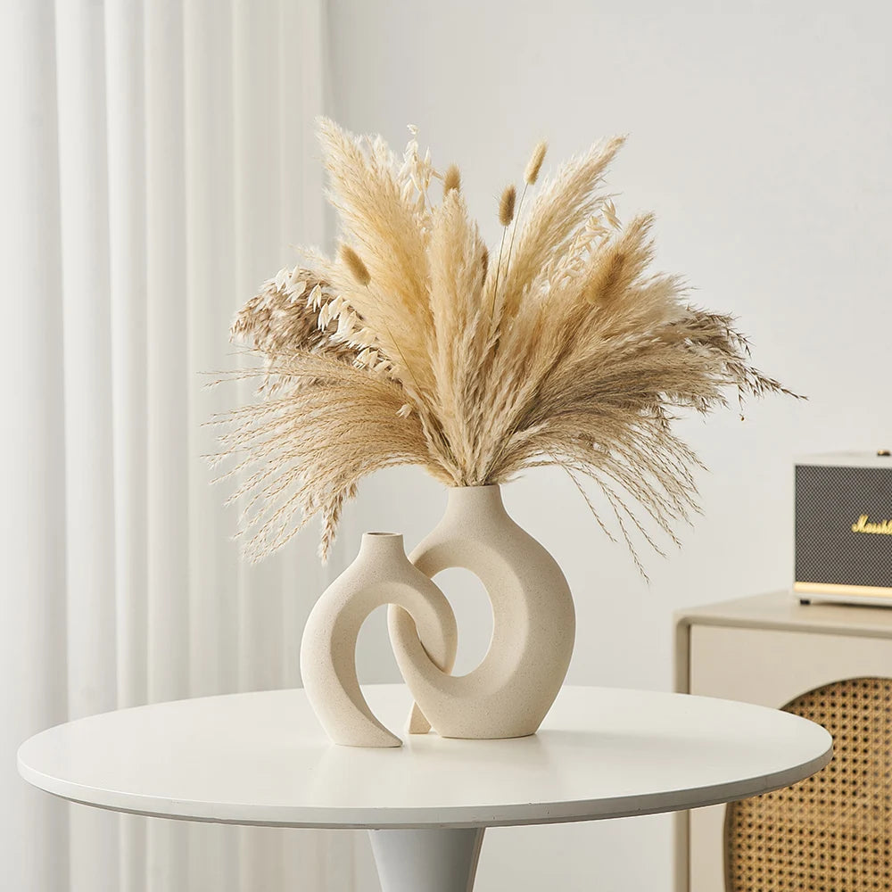 Nordic Ceramic Vase - Decorative Home Accessory