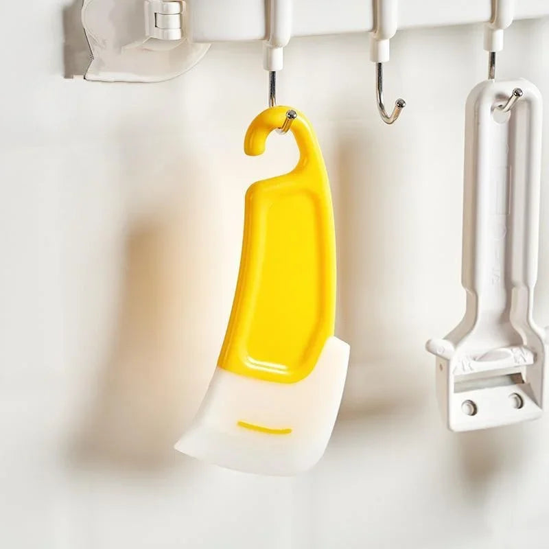 Silicone Pan Scraper & Cleaning Spatula - Non-Stick Kitchen Tool