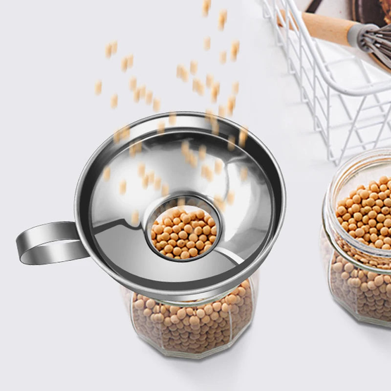 Stainless Steel Wide Mouth Canning Funnel - 2 Sizes