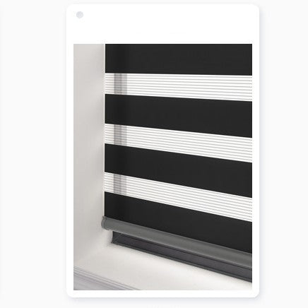 Soft Gauze Electric Zebra Roll-Up Curtain