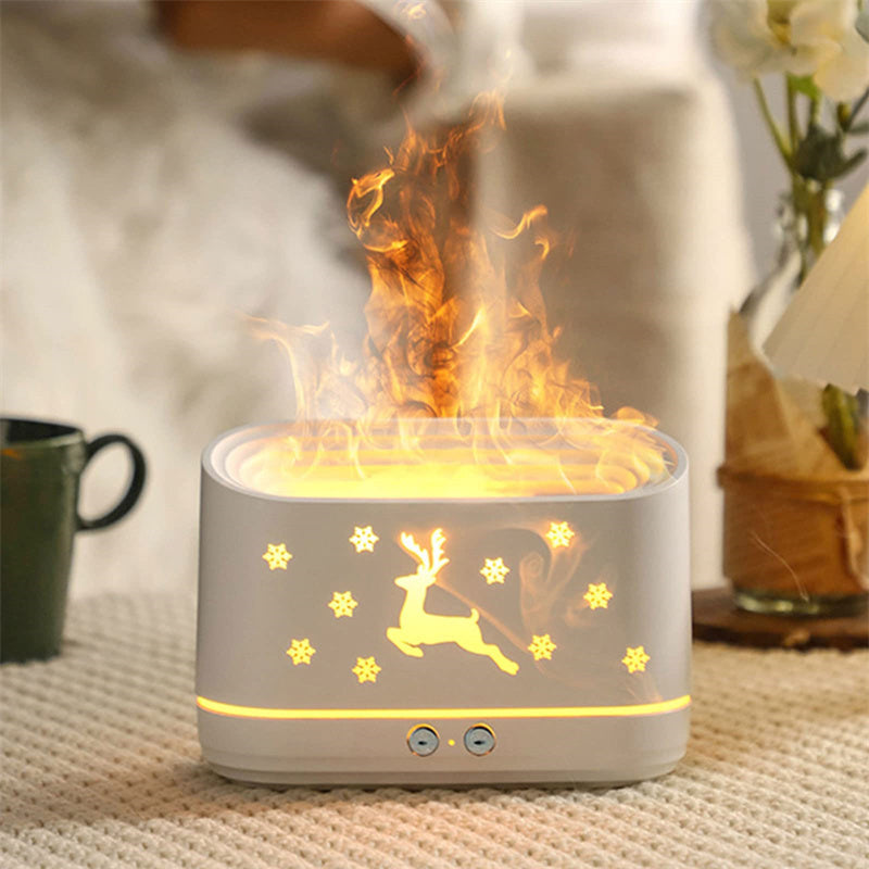 Elk Flame Humidifier Diffuser - Quiet Atmosphere Lamp
