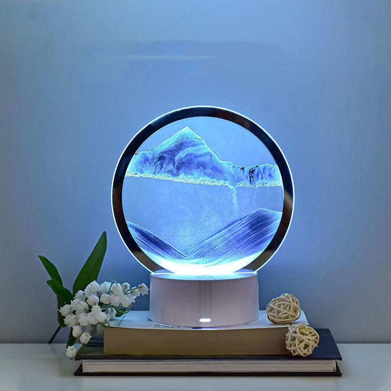Creative 3D Quicksand Table Lamp - Unique Bedside Night Light