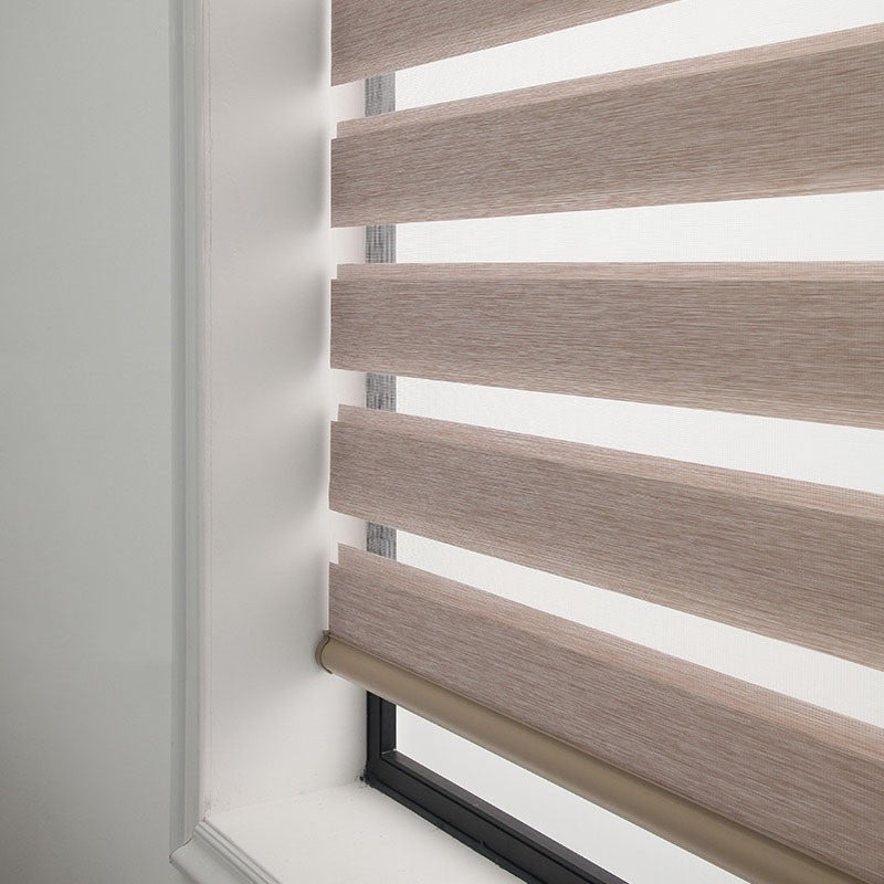 Soft Gauze Electric Zebra Roll-Up Curtain