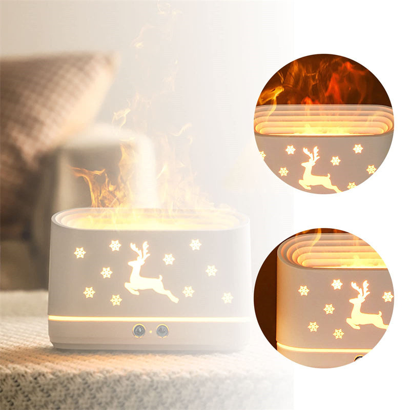 Elk Flame Humidifier Diffuser - Quiet Atmosphere Lamp