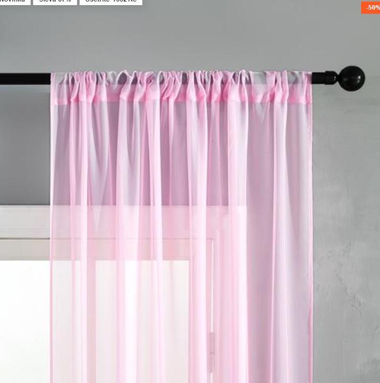 Modern Pure Color Cotton and Linen Window Screen