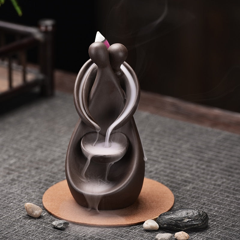 Smoke Waterfall Back flow Incense Burner