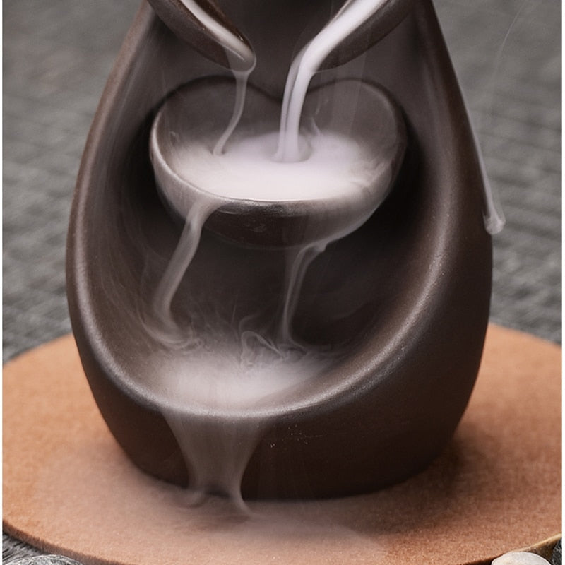 Smoke Waterfall Back flow Incense Burner