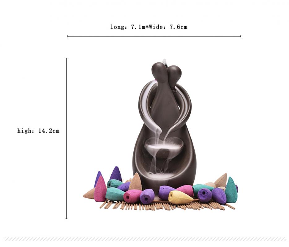 Smoke Waterfall Back flow Incense Burner