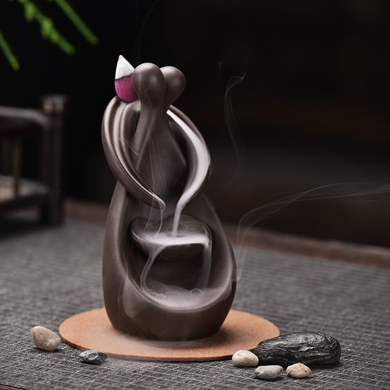 Smoke Waterfall Back flow Incense Burner