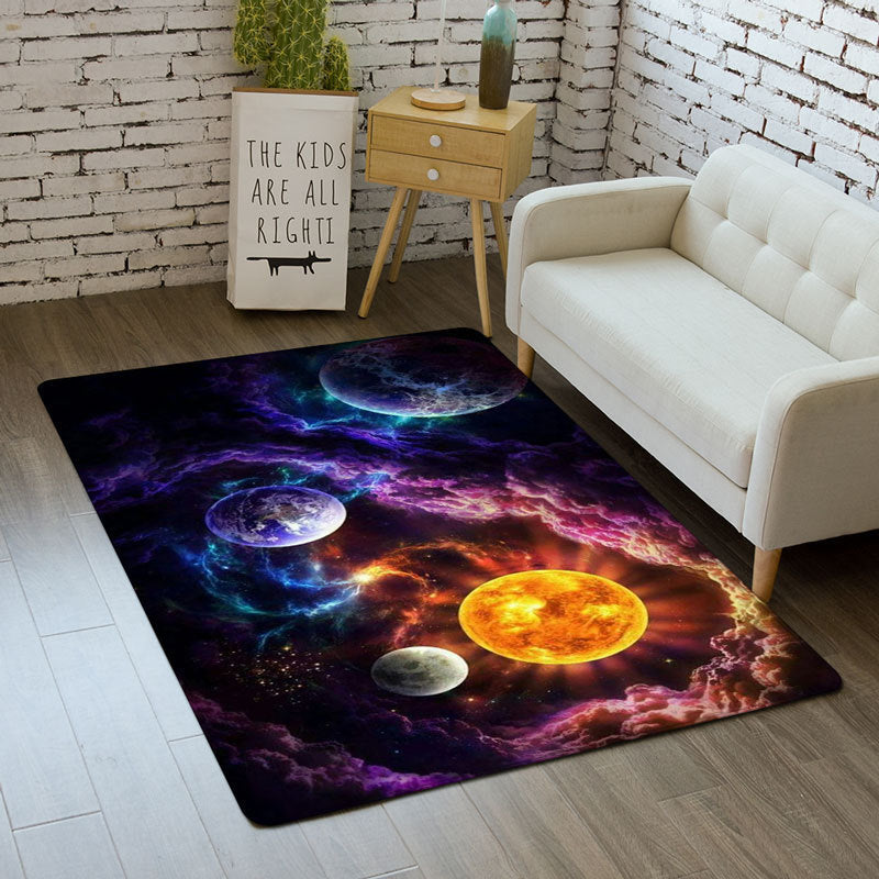 Flannel Starry Floor Mat | Living Room Rug | Home Decor