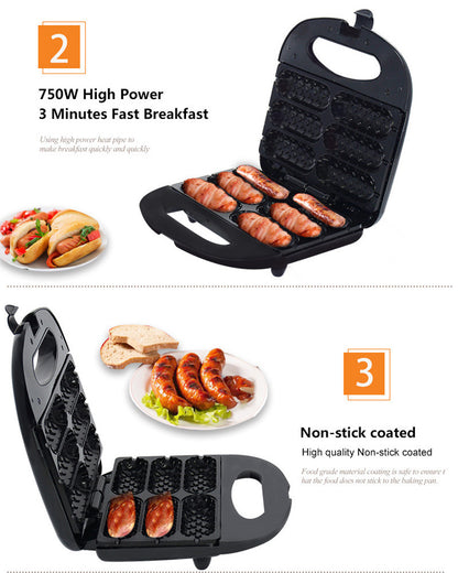 Home Hot Dog & Sausage Frying Machine | Kitchen Gadgets