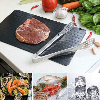 Fast Defrost Tray | Quick Thaw Frozen Food, Meat & Fruit | Kitchen Gadgets