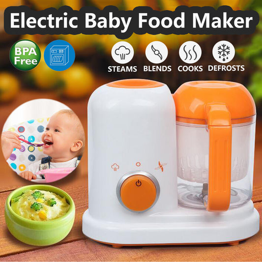 Multi-Function Baby Food Processor & Milk Warmer | Smart Baby Food Maker with Steamer, Blender & Ice Crusher