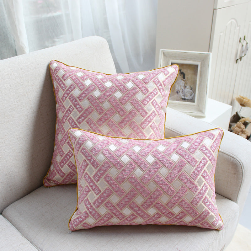 Chenille Jacquard Decorative Throw Pillow - Luxury Cushion