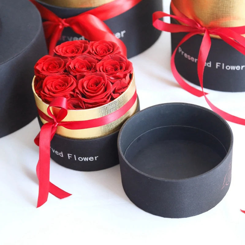 Eternal Preserved Roses in Gift Box - Real Romantic Roses for Valentine's Day, Anniversaries, and Special Occasions