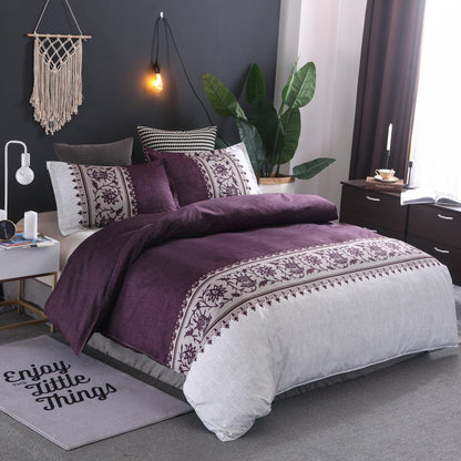 Simple Plain Bedding Set for Minimalist Style