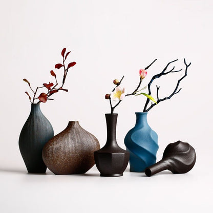 Ceramic Vase for Dried Flowers - Simulated Dry Flower Design