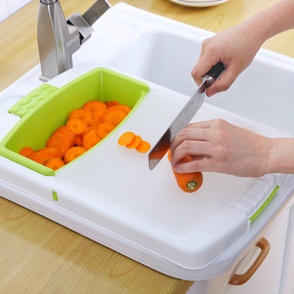 Kitchen Drain Cutting Board - Multifunctional and Hygienic
