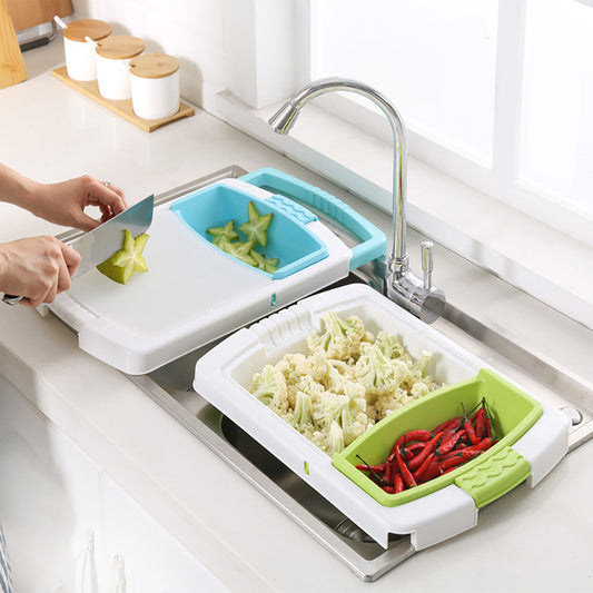 Kitchen Drain Cutting Board - Multifunctional and Hygienic
