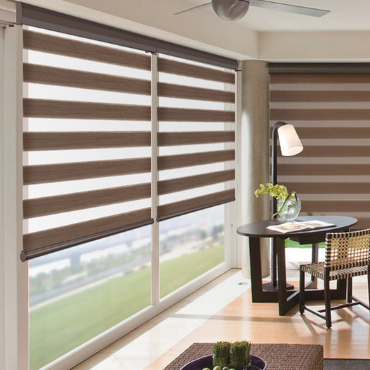 Soft Gauze Electric Zebra Roll-Up Curtain