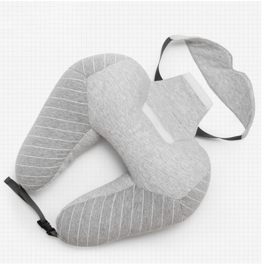 U-Shaped Travel Pillow with Foam Particles