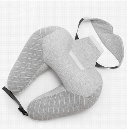 U-Shaped Travel Pillow with Foam Particles