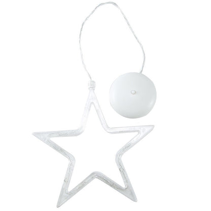 Christmas LED Suction Cup Chandelier - Santa Claus, Elk, Snowman Holiday Window Decor Lights