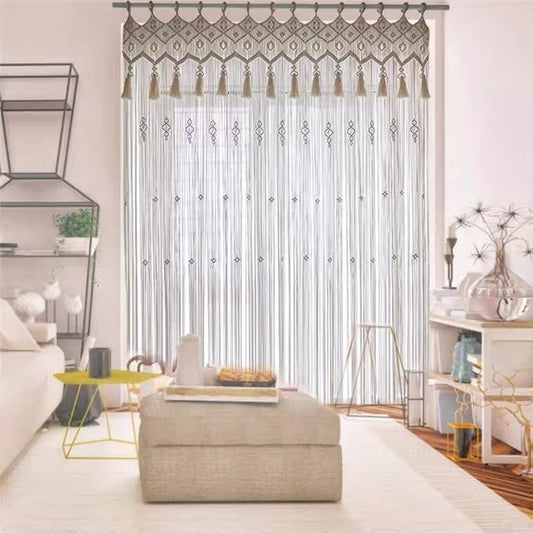 Bohemian Hand-Woven Tapestry Curtain - Decorative Room Partition