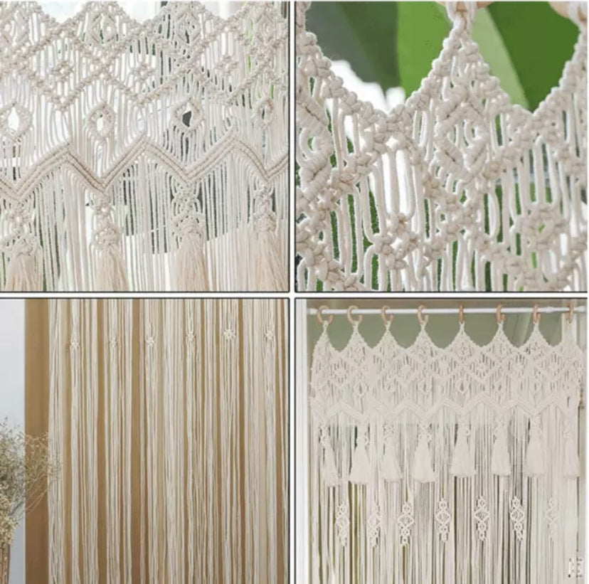 Bohemian Hand-Woven Tapestry Curtain - Decorative Room Partition