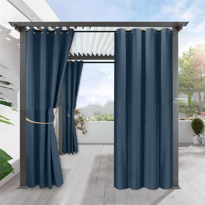 Full Blackout Solid Color Curtain - Fine Linen for Waterproofing & Heat Insulation
