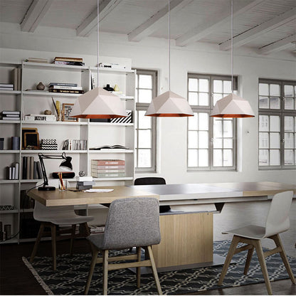 "Colorful Geometric Hanging Lamps | Creative Lighting for Modern Spaces