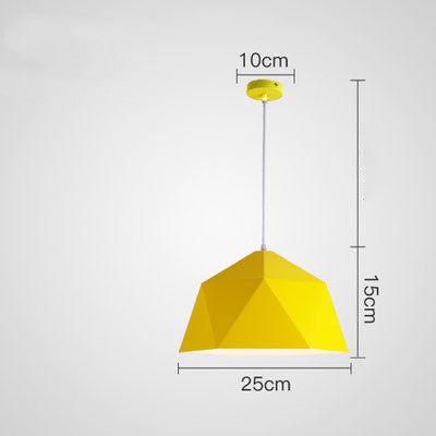 "Colorful Geometric Hanging Lamps | Creative Lighting for Modern Spaces