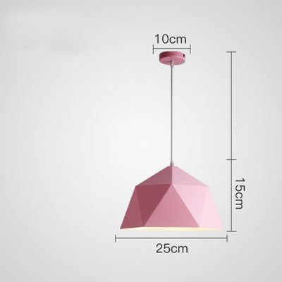 "Colorful Geometric Hanging Lamps | Creative Lighting for Modern Spaces